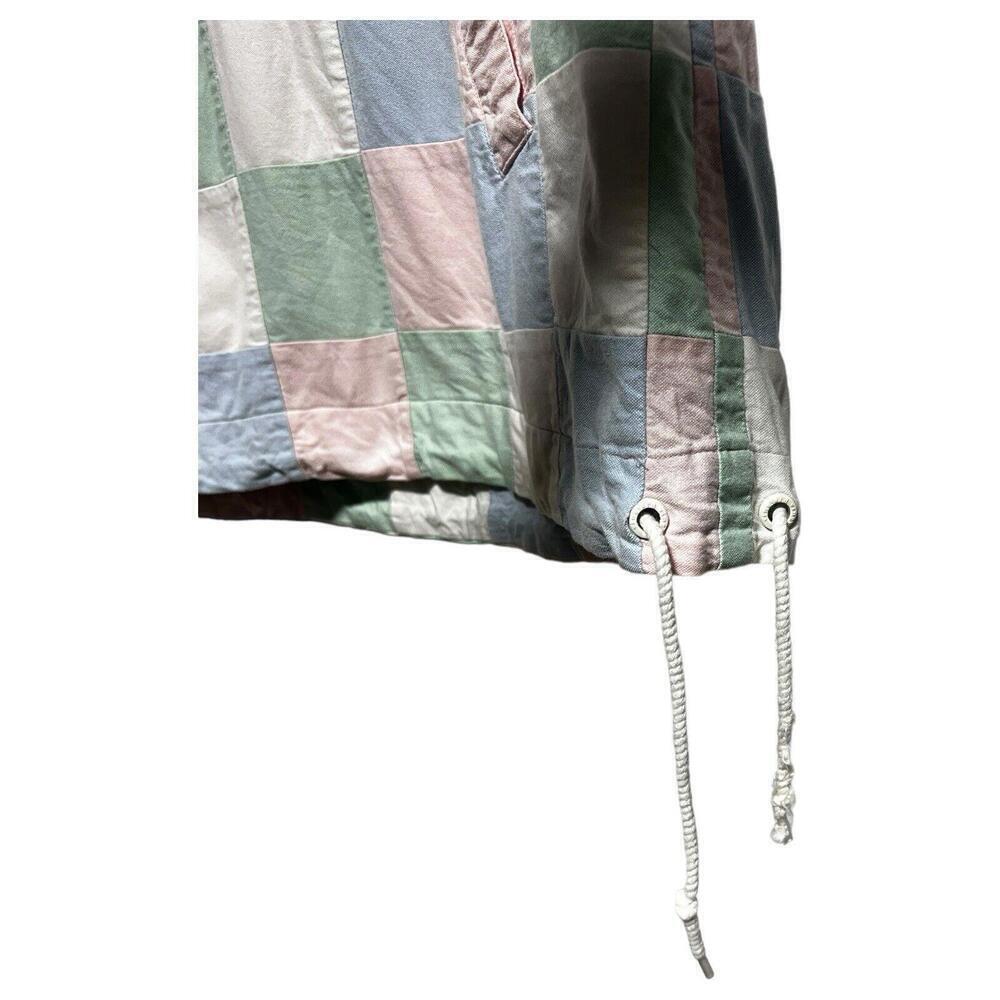 Vineyard Vines Pastel Patchwork Pullover Hoodie - Pink, Green, Blue, White - Picture 5 of 8